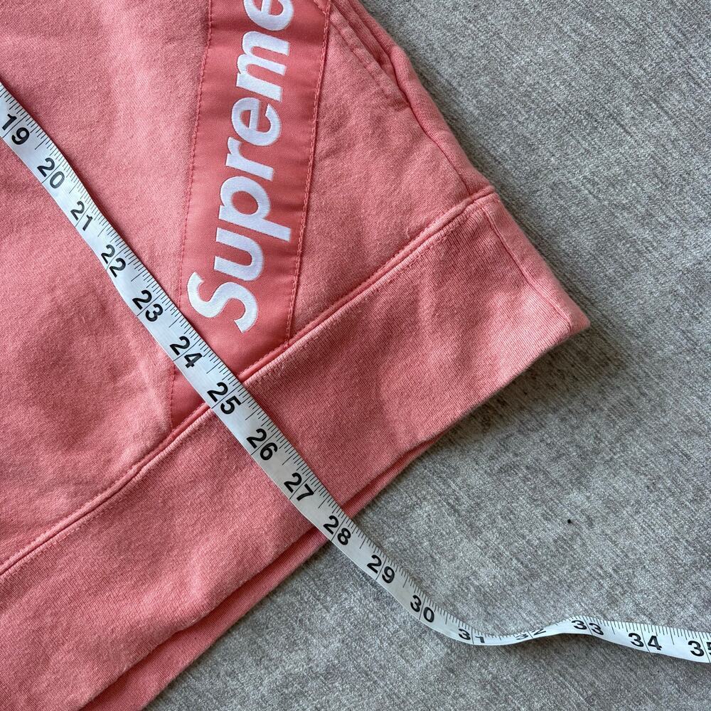 $418 Supreme Corner Labeled Hoodie Sweatshirt in Coral - Picture 7 of 8